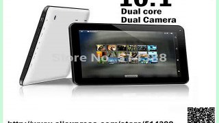 Free shipping Dual Core Allwinner A20 Cortex A8 android 4.2 6500mah 1GB/8GB dual camera hdmi 10 inch tablet pc-in Tablet PCs from Computer