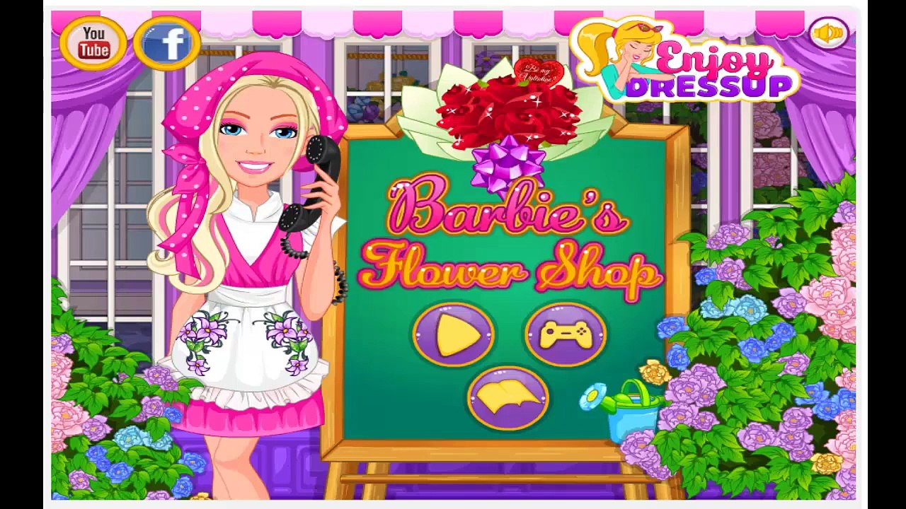 barbie flower shop