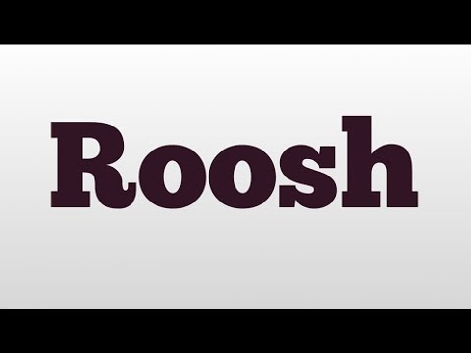 Roosh meaning and pronunciation