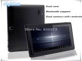 7inch quad core tablet pc android 4.4 mid pc Q88 Q88PRO bluetooth Allwinner A33 512M 4GB8 screen 800*480 dual camera wifi-in Tablet PCs from Computer