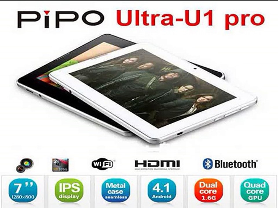 in stock 7 inch Pipo u1 pro 1.6GHZ RK3066 Dual core IPS screen Android 4.1 tablet pc with HDMI bluetooth dual camera 1GB/16GB-in Tablet PCs from Computer