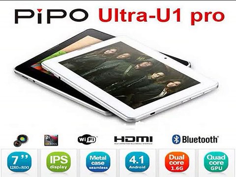 in stock 7 inch Pipo u1 pro 1.6GHZ RK3066 Dual core IPS screen Android 4.1 tablet pc with HDMI bluetooth dual camera 1GB/16GB-in Tablet PCs from Computer