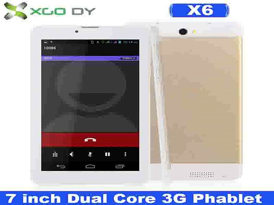 Original XGODY X6 7 inch Android Tablet PC 1024*600 Dual Core Phablet 2G/3G GSM/WCDMA  Wifi FM GPS Bluetooth USA UK Stock-in Tablet PCs from Computer