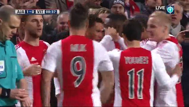 Riechedly Bazoer Goal HD - Ajax 1-0 Vitesse - 23-01-2016