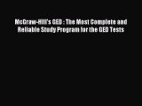 (PDF Download) McGraw-HIll's GED : The Most Complete and Reliable Study Program for the GED