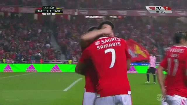 1-0 Pizzi Goal Portugal Primeira Liga - 23.01.2016, SL Benfica 1-0 FC Arouca