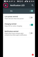 Setup your android LED for saving your battery