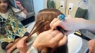Waterfall French Braid - Crimped Strands - Cute Girls Hairstyles - YouTube