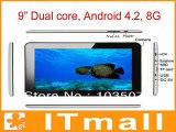 Child Present 9inch Allwinner A20 dual core Android 4.2 dual camera 1GB 8GB hdmi cheap 9 inch android tablet pc tablets 2pcs-in Tablet PCs from Computer