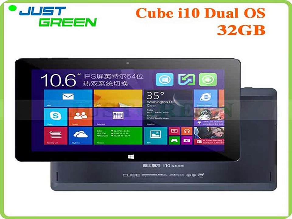 Original Cube i10 10.6 Inch Dual Boot Tablet PC Win8.1+Android4.4 Z3735F Quad Core 2GB RAM 32GB ROM HDMI Tablets PC-in Tablet PCs from Computer