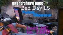 GTA V - Lost MC vs. Cops on Bad Day LS Custom Map (Police Shootout)