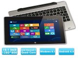 Newest 10.1 inch I101 Windows 8.1 Android 4.4 Dual boot tablets pc Intel Z3735F Quad Core 2GB/32GB 1280*800 Multi Language-in Tablet PCs from Computer
