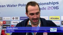 Interviews after Serbia won by 10:8 against Montenegro – Men Gold Match, Belgrade 2016 European Championships