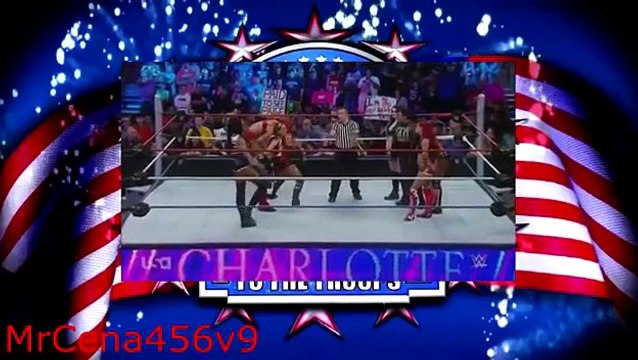 WWE Tribute to the Troops 2015 Paige, Team B.A.D. vs Brie Bella, Alicia Fox, Becky Lynch & Charlott