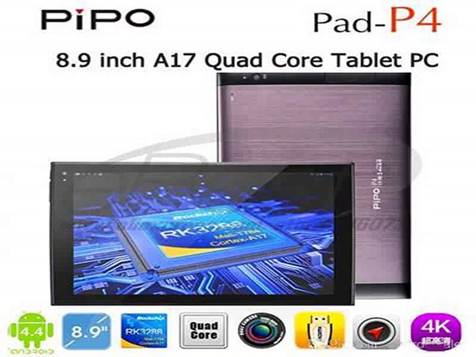 PIPO P4 Wifi Tablet PC Rockchip RK3288 A17 Quad Core 1.8GHZ RAM 2GB ROM 16GB 8.9 inch 1920x1200 LPS Screen Android 4.4 HDMI PAD-in Tablet PCs from Computer