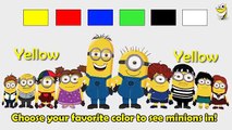 Minions in different colors - Learn colors for children & Baby Toddlers - Basic Level [INTERACTIVE]