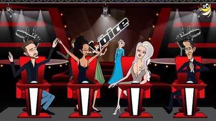 Frozen Minions Banana Song audition in the Voice ~ Funny Cartoon (HD)