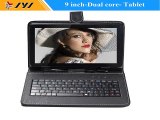 9 inch Black Dual Core  RAM512 ROM 8GB Tablet PC Android 4.4 Kitkat Dual cameras HDMI Support WiFi add black keyboard-in Tablet PCs from Computer