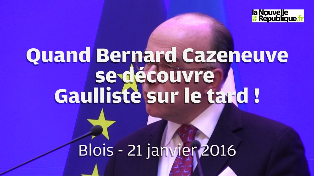 VIDEO (41) Bernard Cazeneuve se découvre Gaulliste lors de ses voeux à Blois