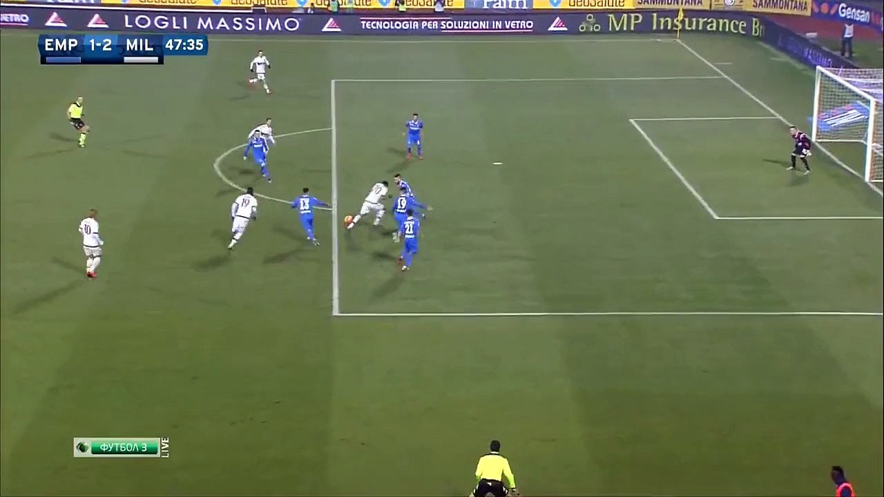 1-2 Giacomo Bonaventura Goal Italy  Serie A - 23.01.2016, Empoli FC 1-2 AC Milan