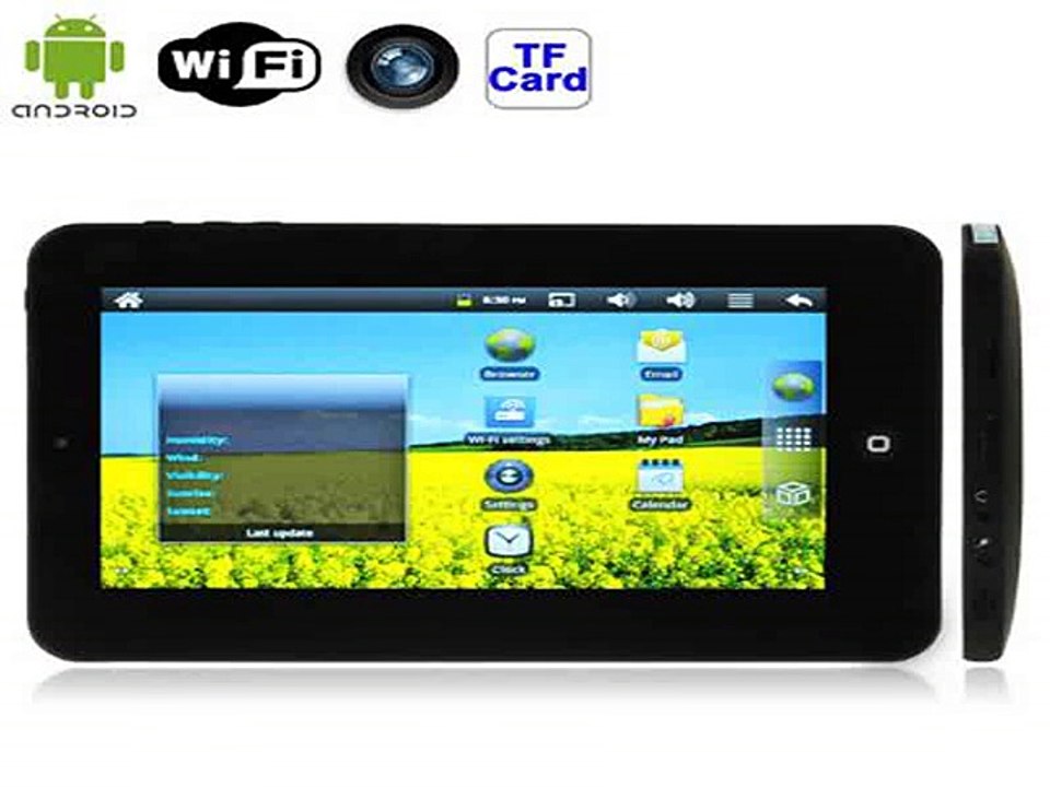 QYMID712 256MB +2GB NAND Flash VIA WM8650 600MHz 7.0 inch Android 2.3 Tablet PC with WIFI/ RJ45 / 2 USB Ports Adapter-in Tablet PCs from Computer