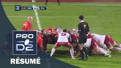 PRO D2 - Résumé Narbonne-Dax: 20-12 - J16 - Saison 2015/2016
