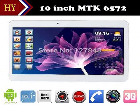 10 inch MTK6572 Dual Core 1.2Ghz Android 4.2 WCDMA 3G Phone Call tablet pc GPS bluetooth Wifi Dual Camera 2 SIM Card Slot+gifts-in Tablet PCs from Computer