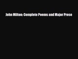 [PDF Download] John Milton: Complete Poems and Major Prose [PDF] Full Ebook