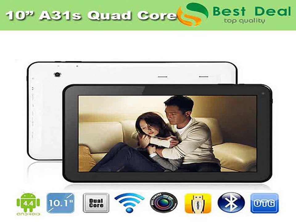 New 10 Android 4.4.2 AllWinner A31S Quad Core Tablet PC 10 inch With Bluetooth HDMI wifi 1G RAM 8GB/16G ROM Dual Cameras+Gifts-in Tablet PCs from Computer