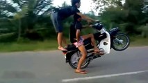 Mind-blowing Scooter Stunts    Crazy Asian Rider