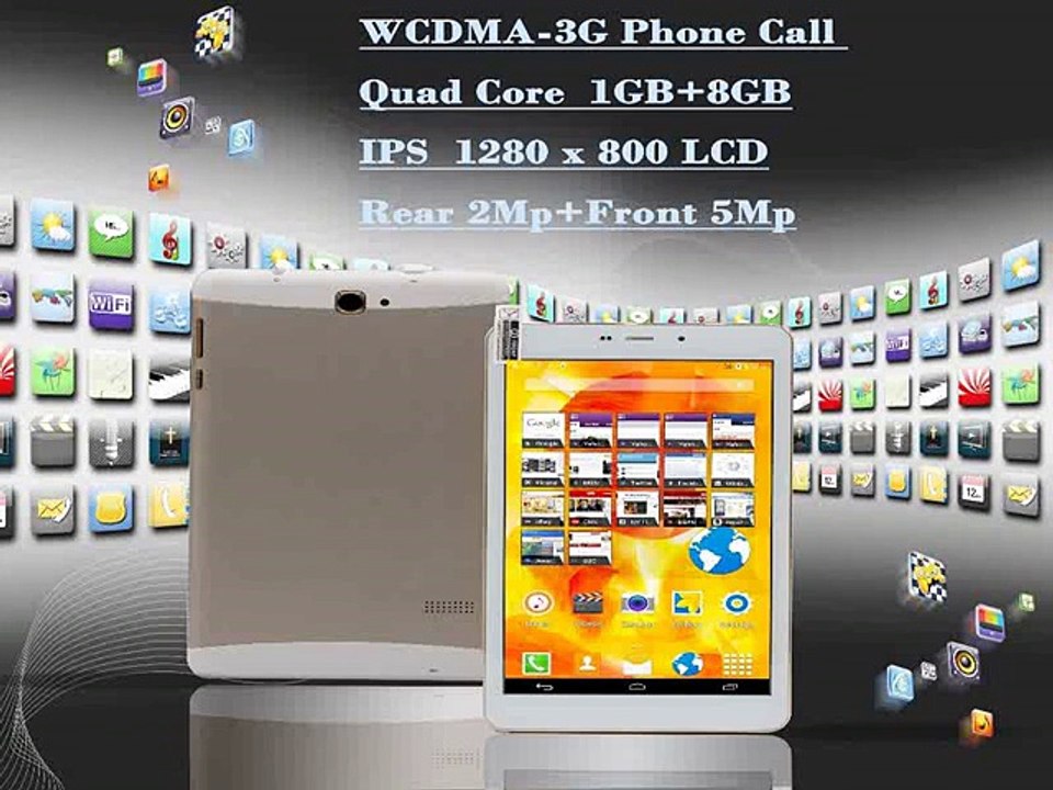7 Inch Quad Core Android WiFi  Bluetooth Tablets Pc IPS LCD  3G Phone Call 1G 8G Android Tablet MiNi pad  Phone 5Mp Camera-in Tablet PCs from Computer