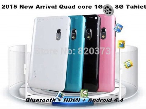 2015 NEW 7 inch tablet android 4.4 RK3128 Quad core tablet pc 1G 8G Dual camera WiFi HDMI Bluetooth skype 3G dongle support-in Tablet PCs from Computer