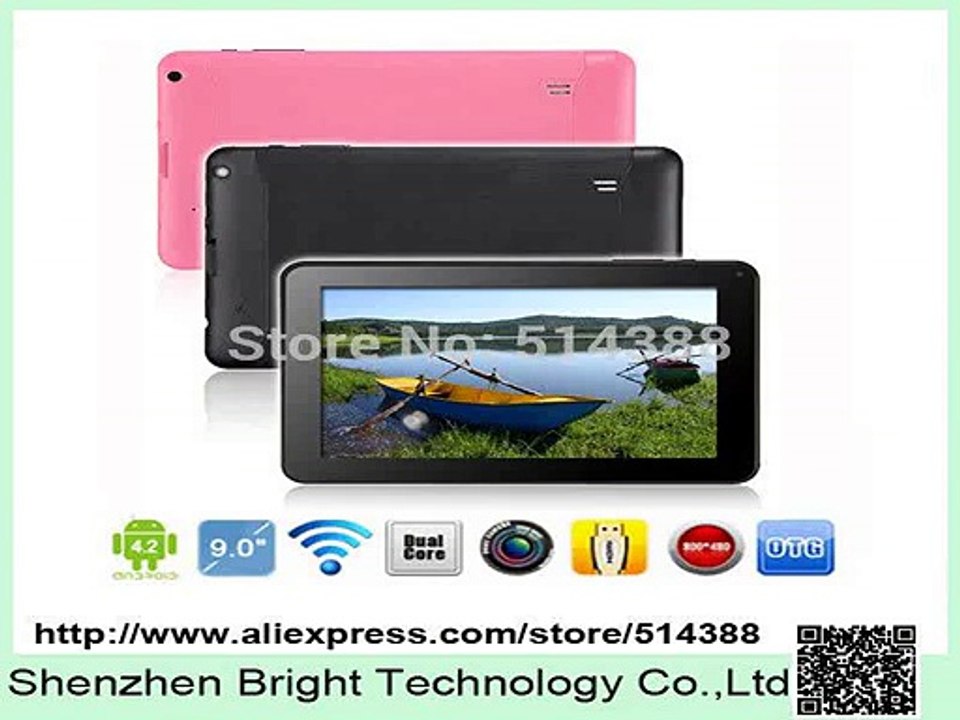 New Newest Model!9 Bluetooth Tablet PC Quad Core A33 8GB Android 4.4 Capacitive Touch Screen-in Tablet PCs from Computer