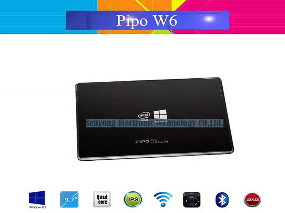 Original Tablet PC 8.9inch PiPo W6  Windows 8 Quad Core 3G Intel Bay Trail T 3735F 1920X1200 Pixels 2GB/32GB Camera 5MP-in Tablet PCs from Computer