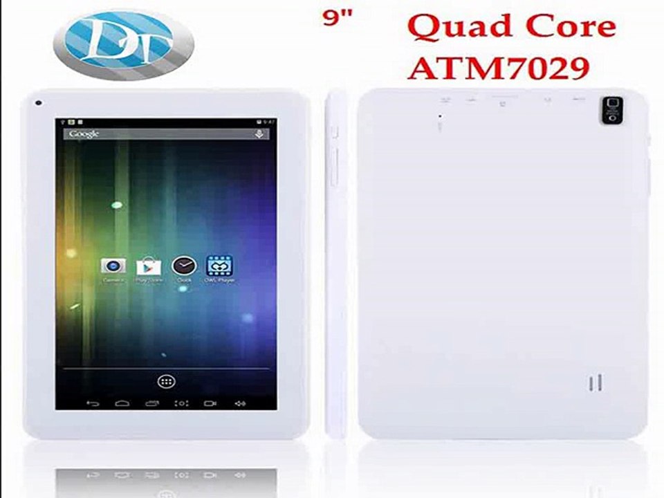 Factory! 9 inch Android 4.4 Quad Core tablet pc ATM 7029 8GB Dual camera Bluetooth HDMI Flashlight Free DHL-in Tablet PCs from Computer