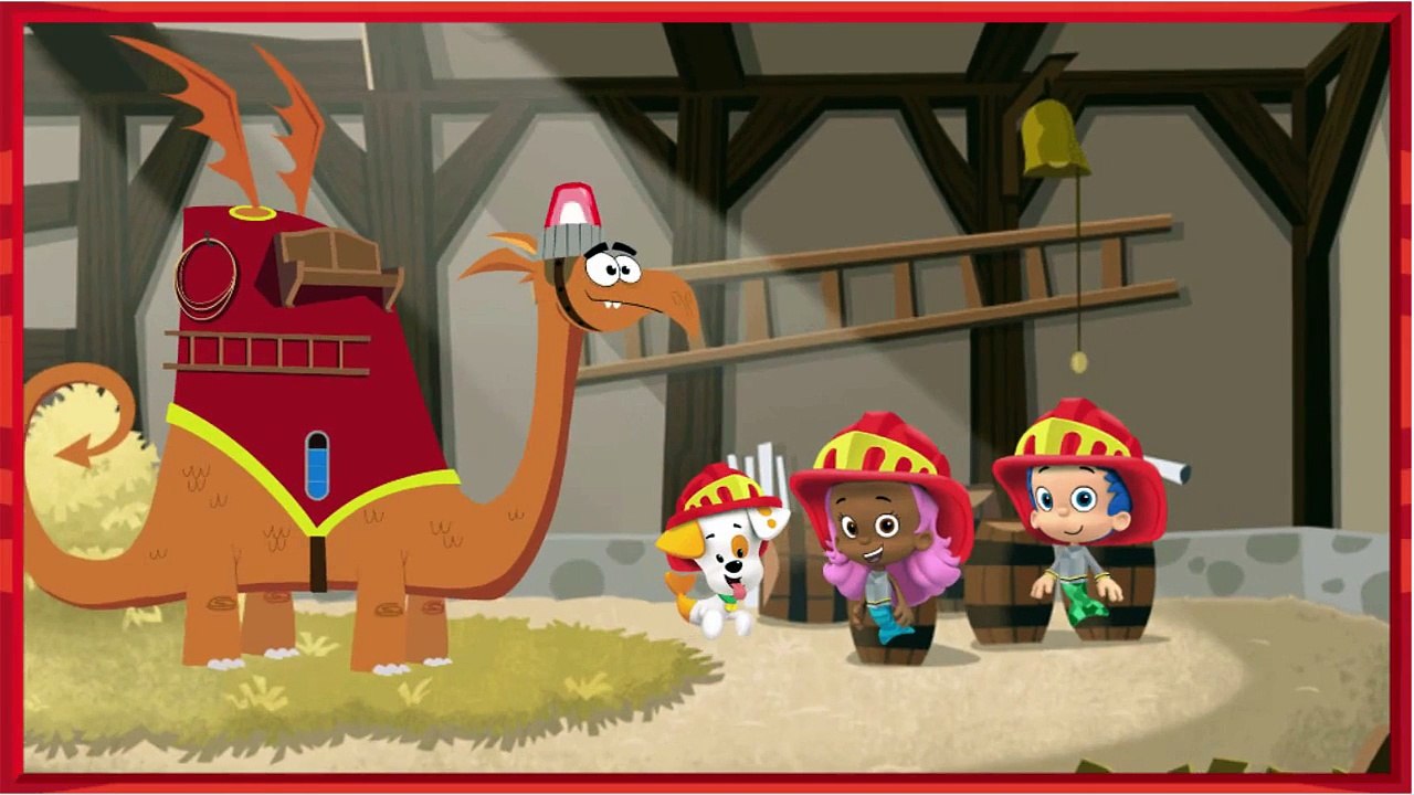 Nick jr Bubble Guppies Fire Fighter Knights to the Rescue Cartoon Animation Game Play Walkthrough