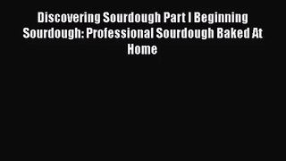 [PDF Download] Discovering Sourdough Part I Beginning Sourdough: Professional Sourdough Baked