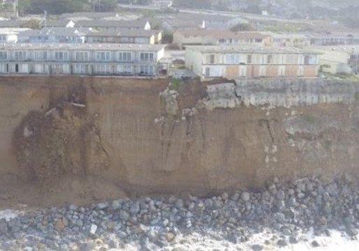 Drone Footage Reveals Erosion on Pacifica Coast