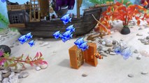 Funny Pirate Minions Shark Attack Story | Transformers Rescue Bots Toys Blades Kids Toy Vi