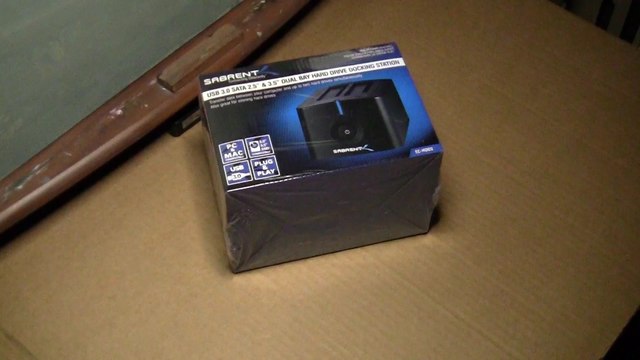 Unboxing of Sabrent USB 3.0 to SATA Dual Bay External Hard Drive Docking Station for 2.5 or 3.5in HDD, SSD with Hard Drive Duplicator/Cloner Function [4TB Support] (EC-HDD2)