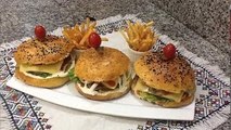 How to Make Hamburger طريقة تحضير الهامبرغراللذيذة في البيت بالخلطة السرية