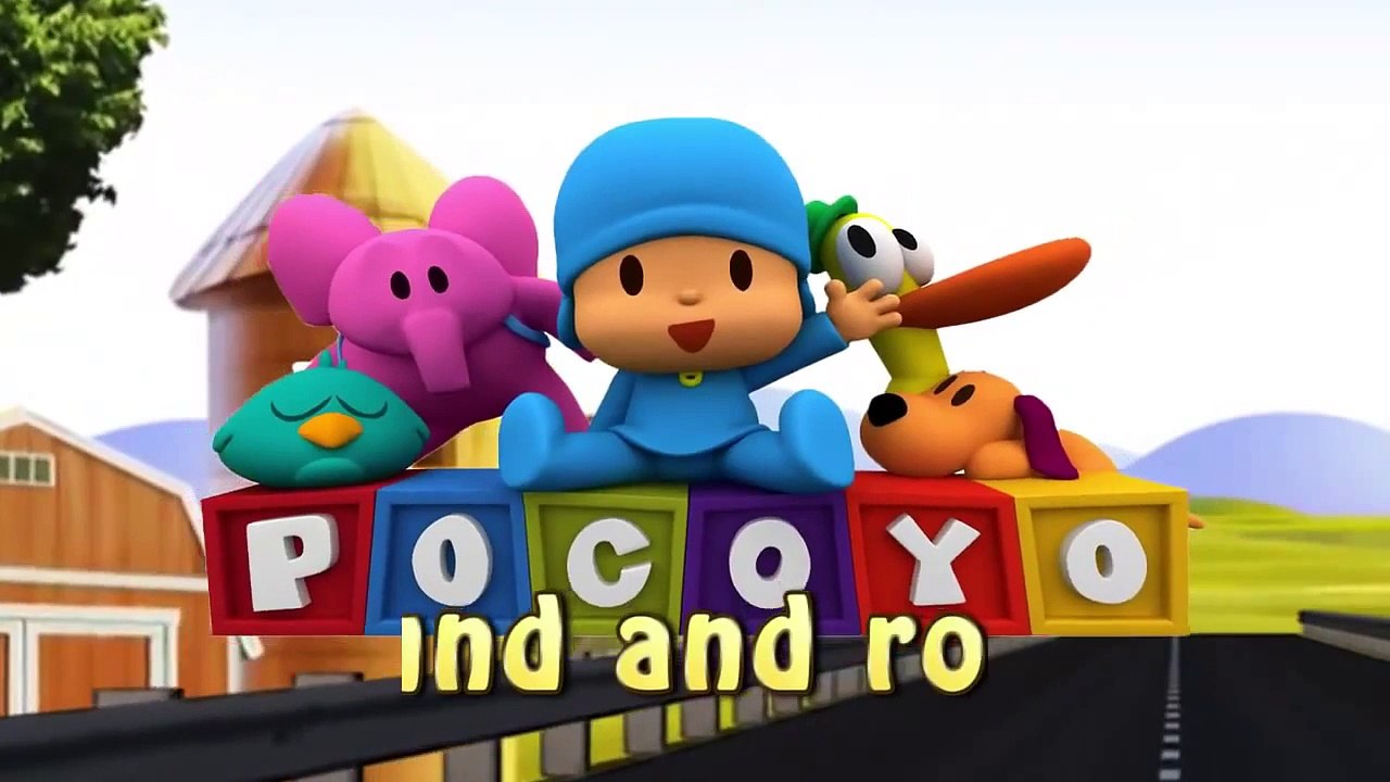 Pocoyo Wheels On the Bus Song with lyrics Rhyme
