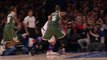 Kristaps Porzingis Flies in for the Nasty Putback Slam