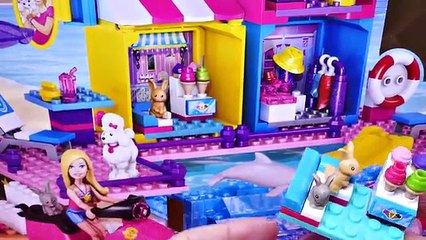 Barbie Pet Beach Boardwalk made of 253 LEGOS Toy Jet Ski Mega Bloks Barbie Vacation House