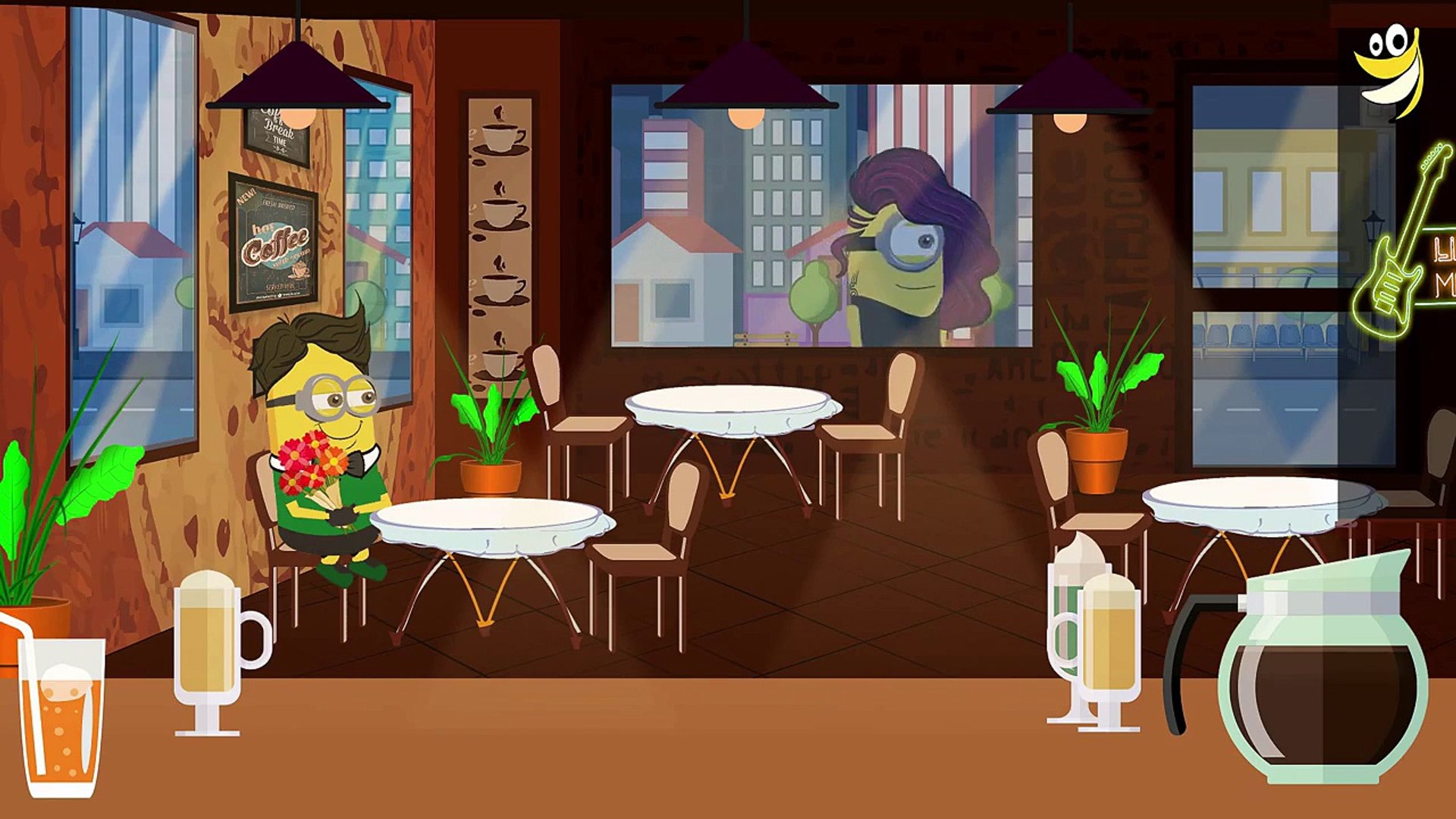 Minions How I Met Your Banana Picking Up Girl On Facebook Funny Cartoon Hd Video Dailymotion