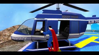 Superman & Mickey Mouse Waterslide Playtime at POOL w/ Custom Super Lightning McQueen CARS