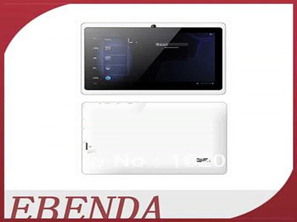 Q88 A23 Dual core tablet pc android 4.2.2 1.5GHz RAM DDR3 512MB ROM 4GB Dual Camera WiFi OTG-in Tablet PCs from Computer