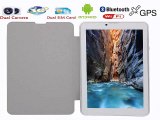7inch 3G tablet pc android4.4 build in leather case holstor holetor GPS FM WIFI dual core dual camera dual sim card buletooth-in Tablet PCs from Computer