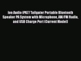 Ion Audio iPA77 Tailgater Portable Bluetooth Speaker PA System with Microphone AM/FM Radio