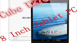 Cube U27GT 8Inch Tablet PC Android 4.4 MTK8127 Quad core 1.3GHz 1GB RAM 8GB ROM 10 Points touch IPS 1280*800 GPS Bluetooth Wi Fi-in Tablet PCs from Computer